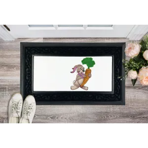 RabbitwithCarrot Sublimation Heavy Duty Door Mat