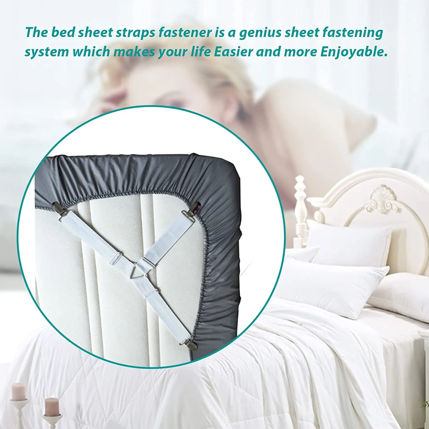 Raytour Non-Slip Bed Sheet Clip