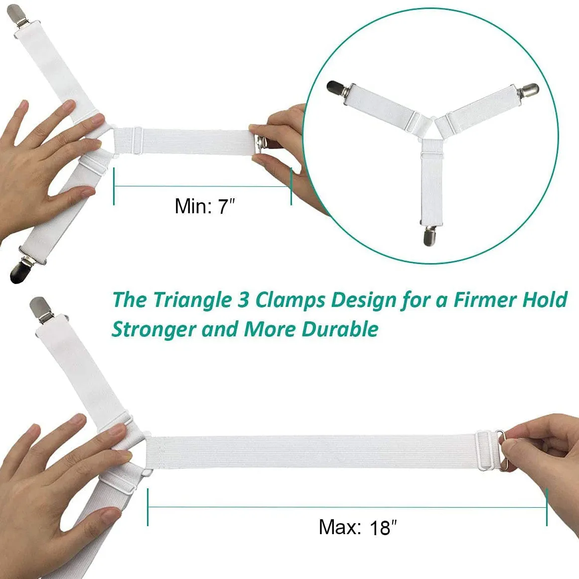 Raytour Non-Slip Bed Sheet Clip