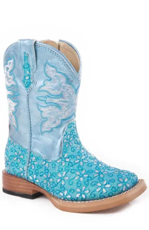 Roper Toddler Glitter Square Boots Style 09-017-1901-0027