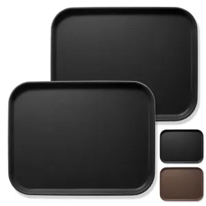 (Set of 2) Rectangular Restaurant Serving Trays, NSF Food Service Tray