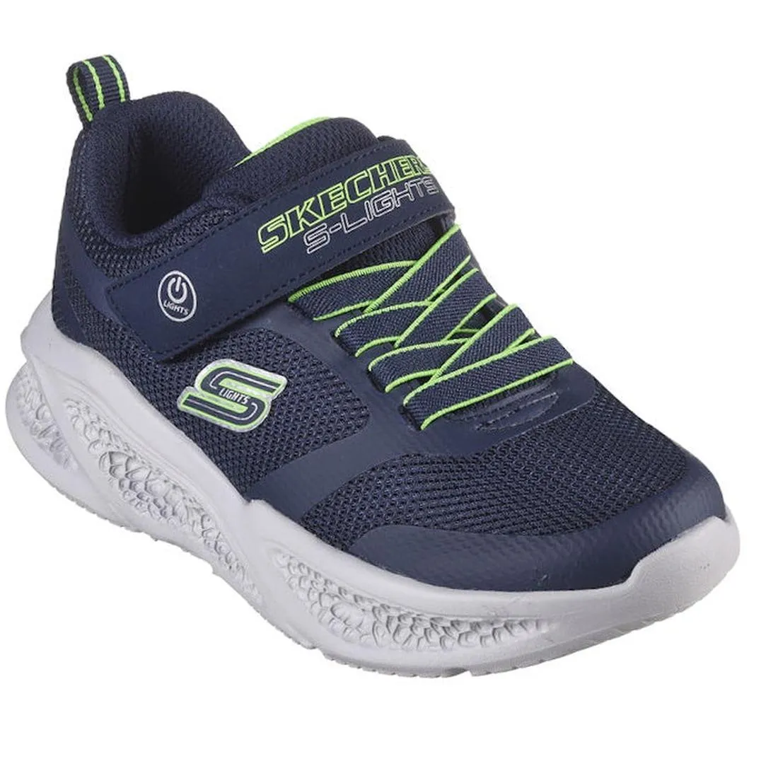 Skechers Boys Light Ups SLights Meteor Lights Navy