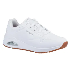 Skechers Mens UNO Slip Resistant Trainers 41 White