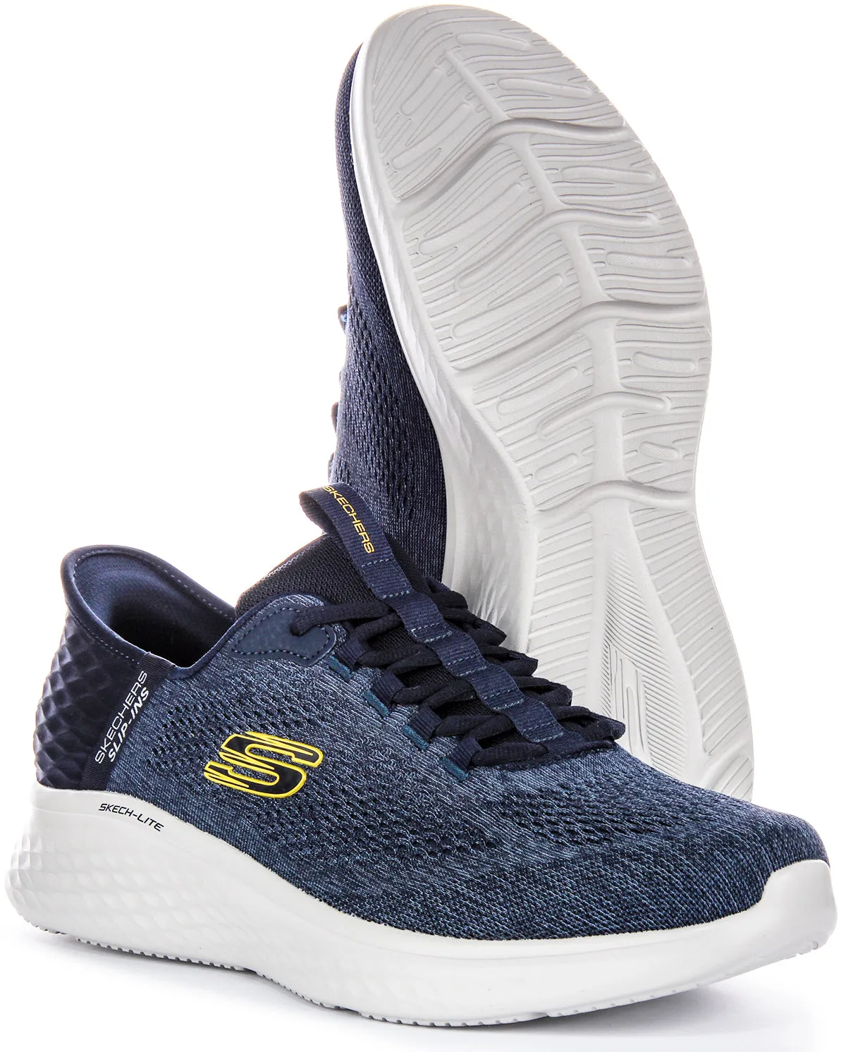 Skechers Skech Lite Pro In Navy Yellow For Men