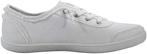 Skechers Women's Bobs B Cute Sneaker, White Canvas