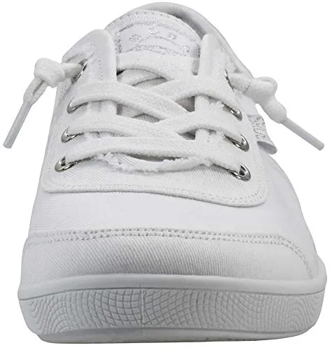 Skechers Women's Bobs B Cute Sneaker, White Canvas