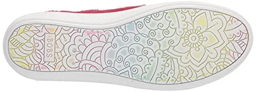 Skechers Women's Bobs B Cute Sneaker, White Canvas