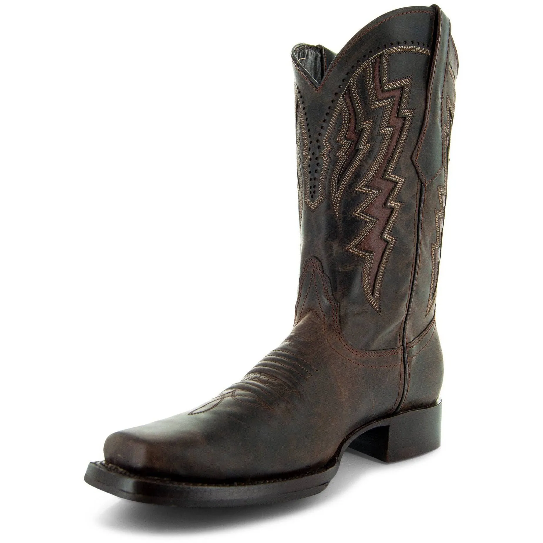 Square Toe Cowboy Boots Brown | Men's Square Toe Boots (H50027)