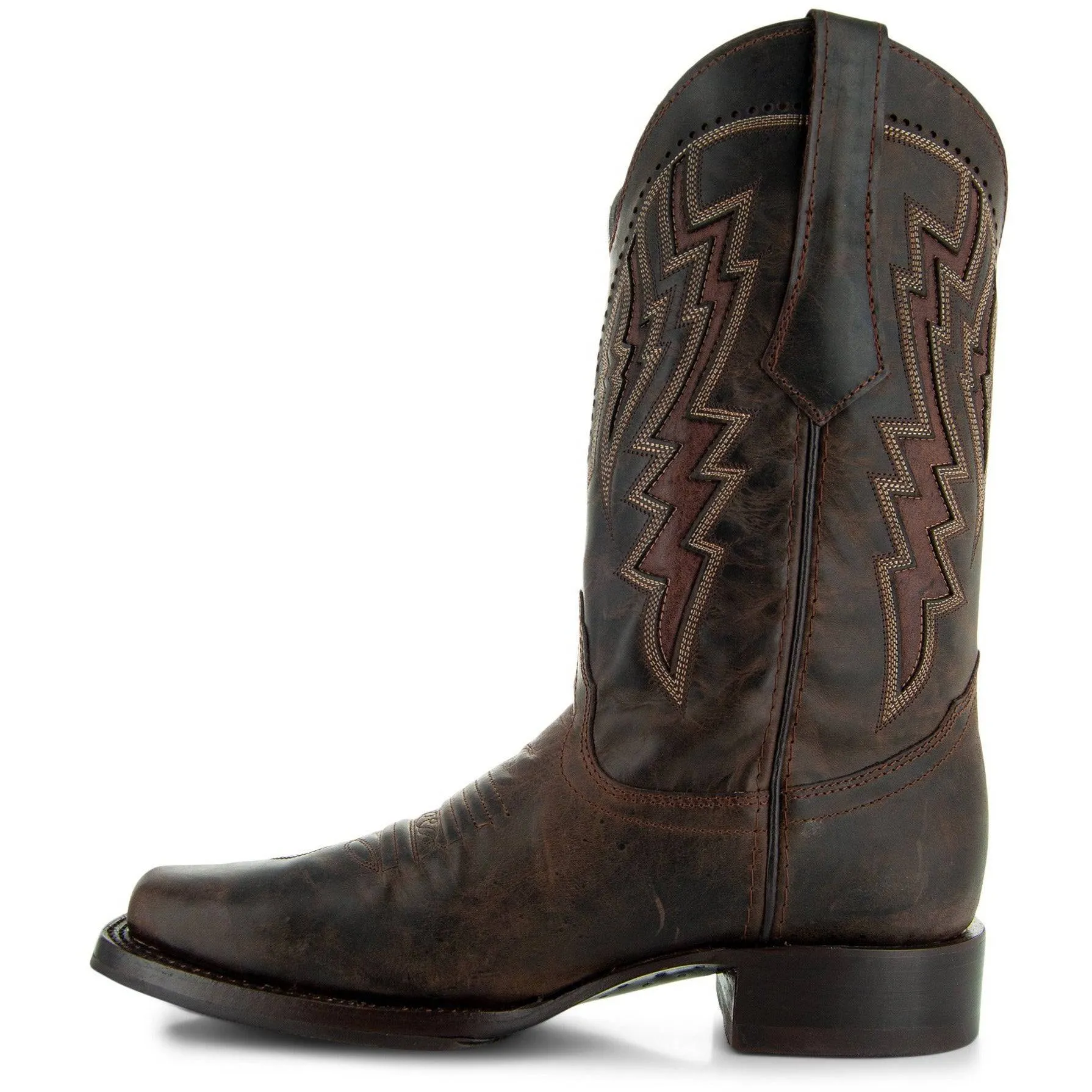 Square Toe Cowboy Boots Brown | Men's Square Toe Boots (H50027)