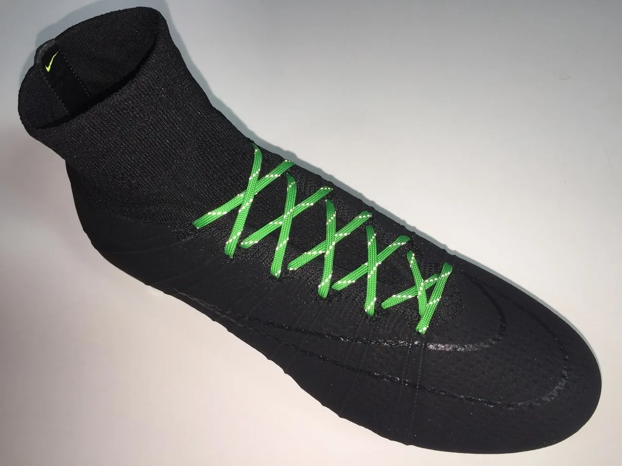 SR4U Laces Reflective Kelly Green