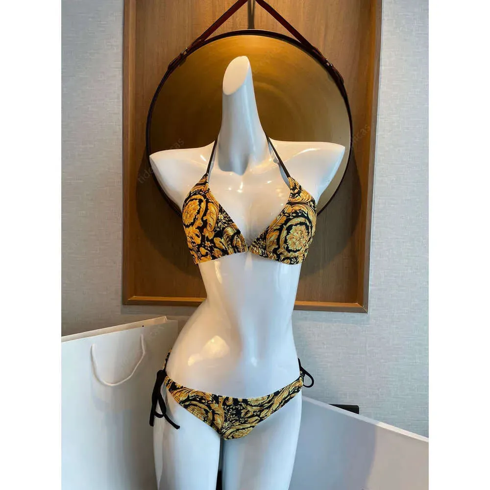 Suits Designer Bikini Bathing Swimwear Sexy Swim Suit One Piece Swimsuit Vintage Printed Floral Quick Drying Sun Protection Polyester