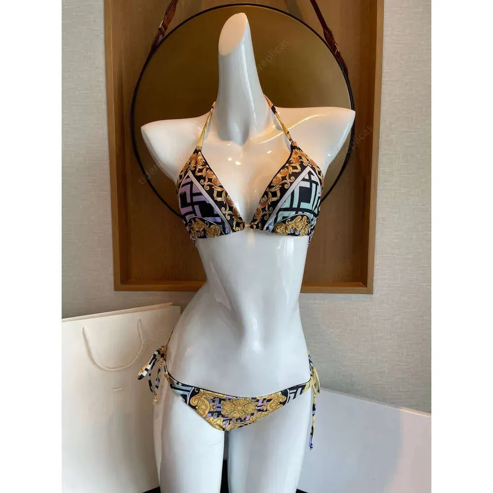 Suits Designer Bikini Bathing Swimwear Sexy Swim Suit One Piece Swimsuit Vintage Printed Floral Quick Drying Sun Protection Polyester