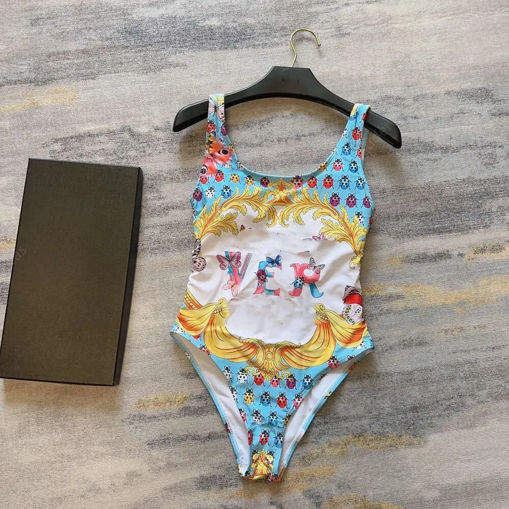 Suits Designer Bikini Bathing Swimwear Sexy Swim Suit One Piece Swimsuit Vintage Printed Floral Quick Drying Sun Protection Polyester