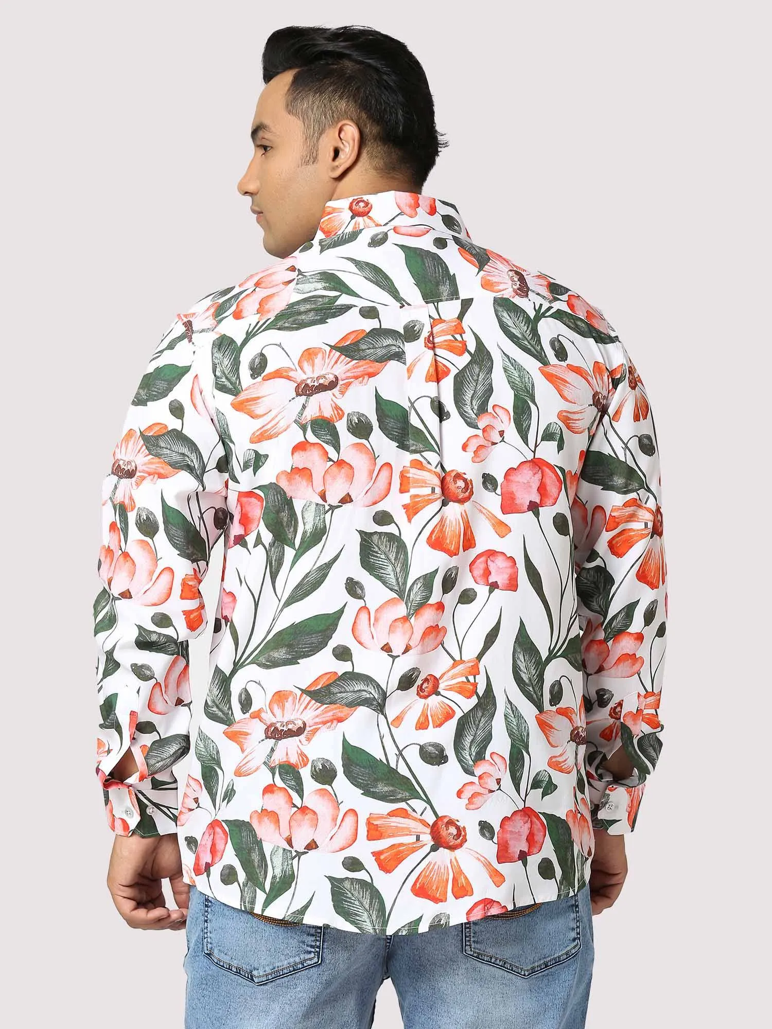 Summer Digital Printed Full Sleeve Men's Plus Size