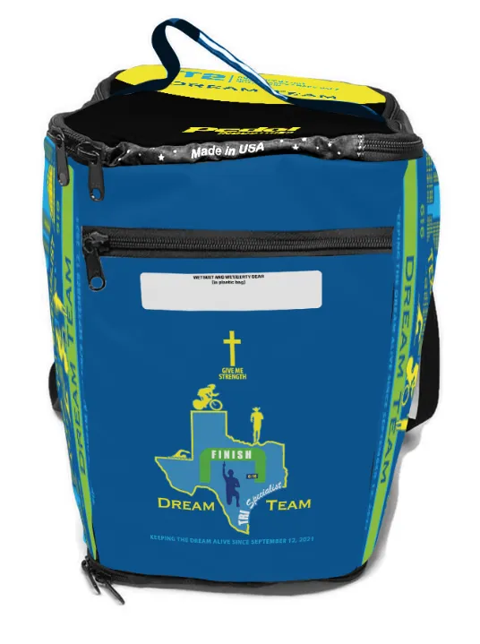 Texas Dream Team 2023 TRIATHLON SPECIFIC RaceDay Bag