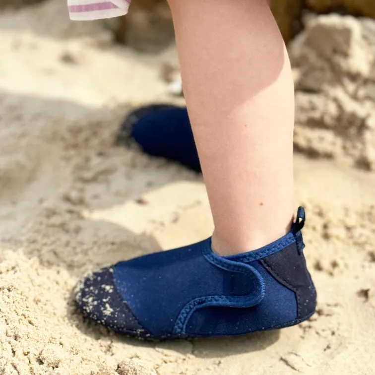 Toddler Aqua Socks - The Ultimate Soft Swim Shoe for the Pool & Beach - Deep Ocean