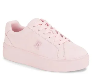 Tommy Hilfiger Womens Platform Court Sneaker Nubuck Whimsy Pink