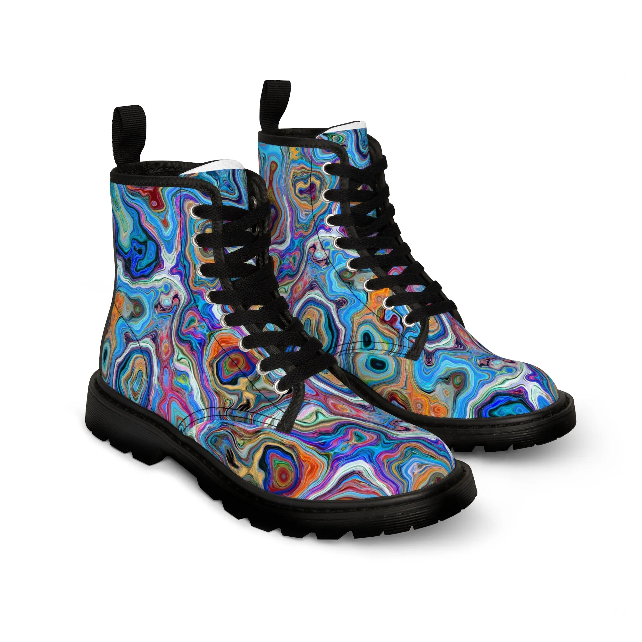 Trippy Liquid - Inovax Woman's Canvas Boots