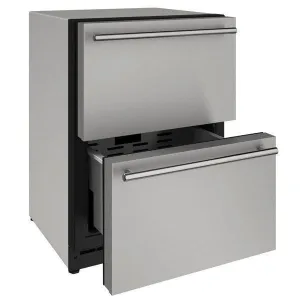 U-Line U2224DWRS00A 2224dwr 24" Refrigerator Drawers With Stainless Solid Finish (115 V/60 Hz)