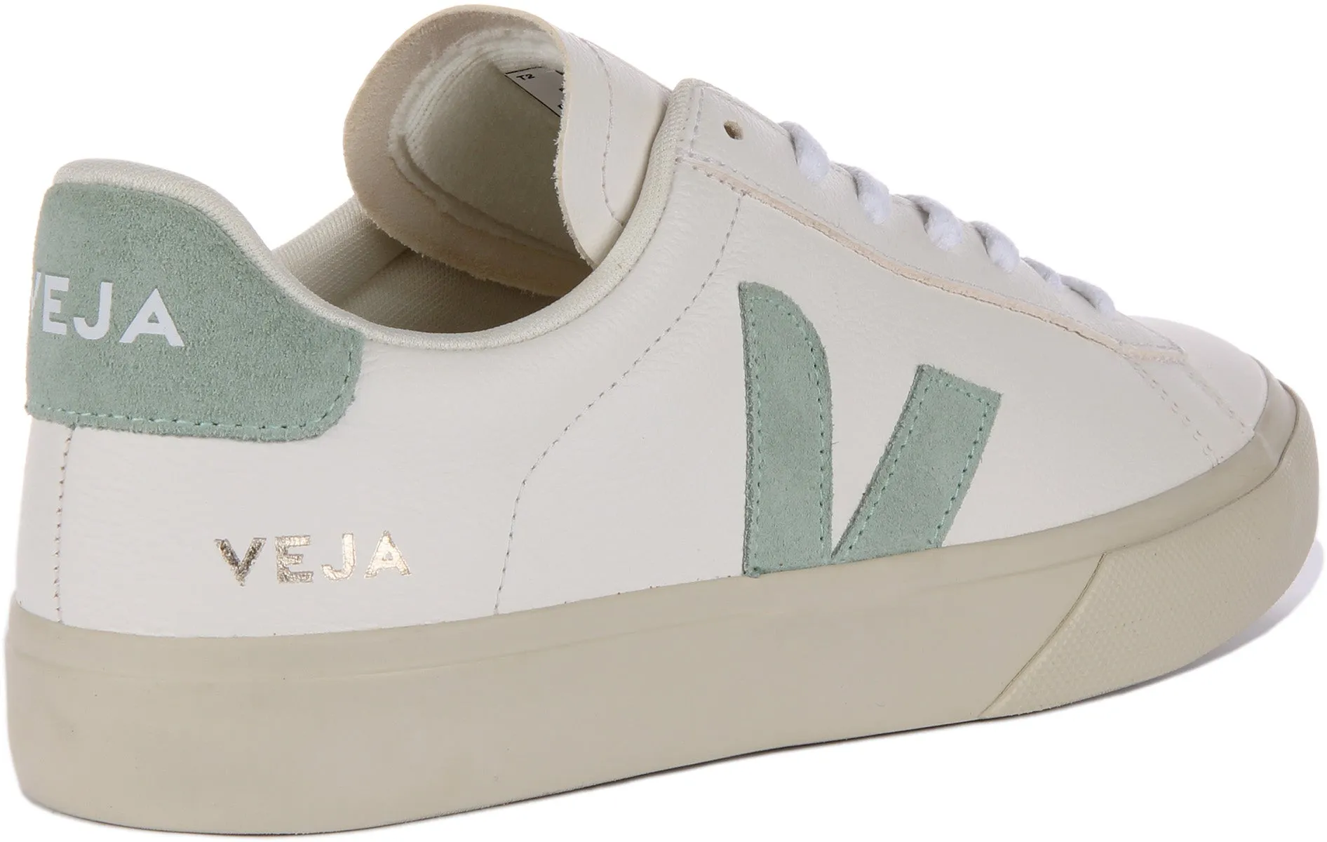 Veja Campo Chrome free In White Green For Women