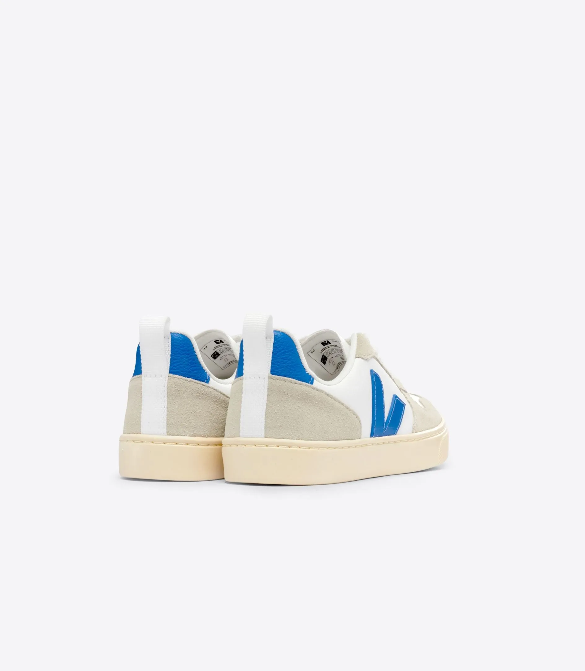 Veja V-10 Lace Boys Girls White Paros Almond Trainer