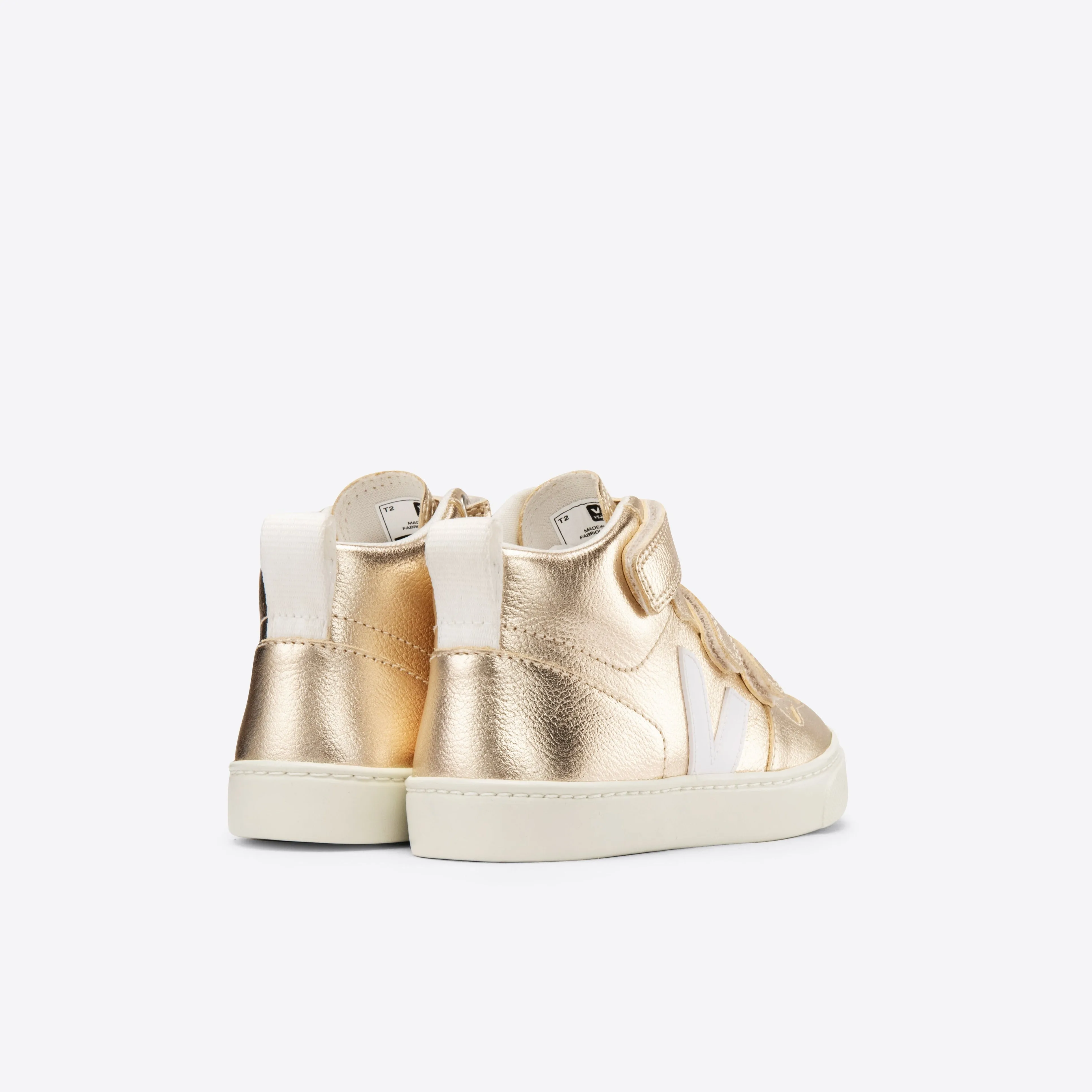 Veja V-10 Mid Chromefree Leather Platine_White