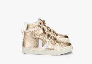 Veja V-10 Mid Chromefree Leather Platine_White