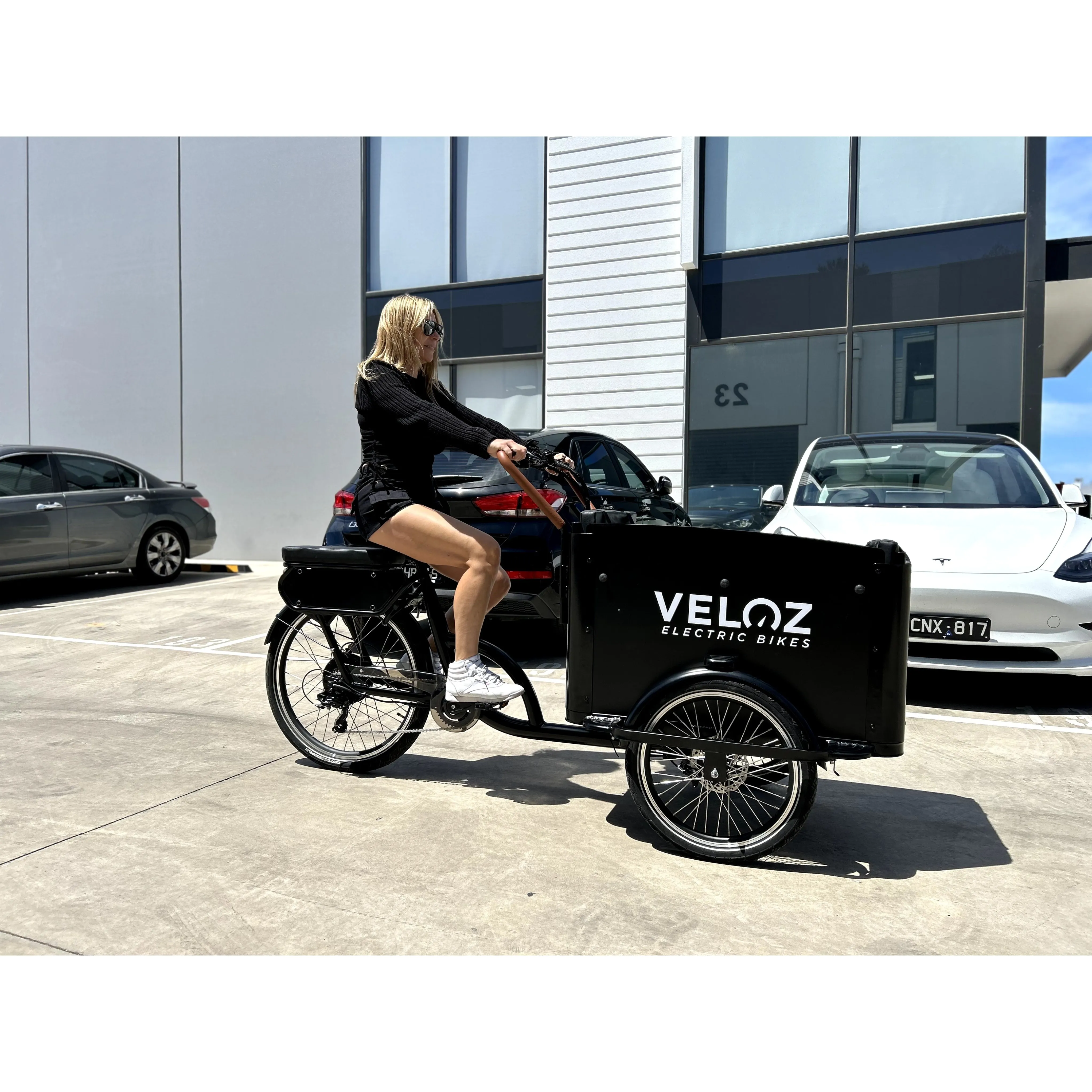 Veloz Electric Cargo Trike 500W Motor 200 Kilos weight load 6 Months Free Service