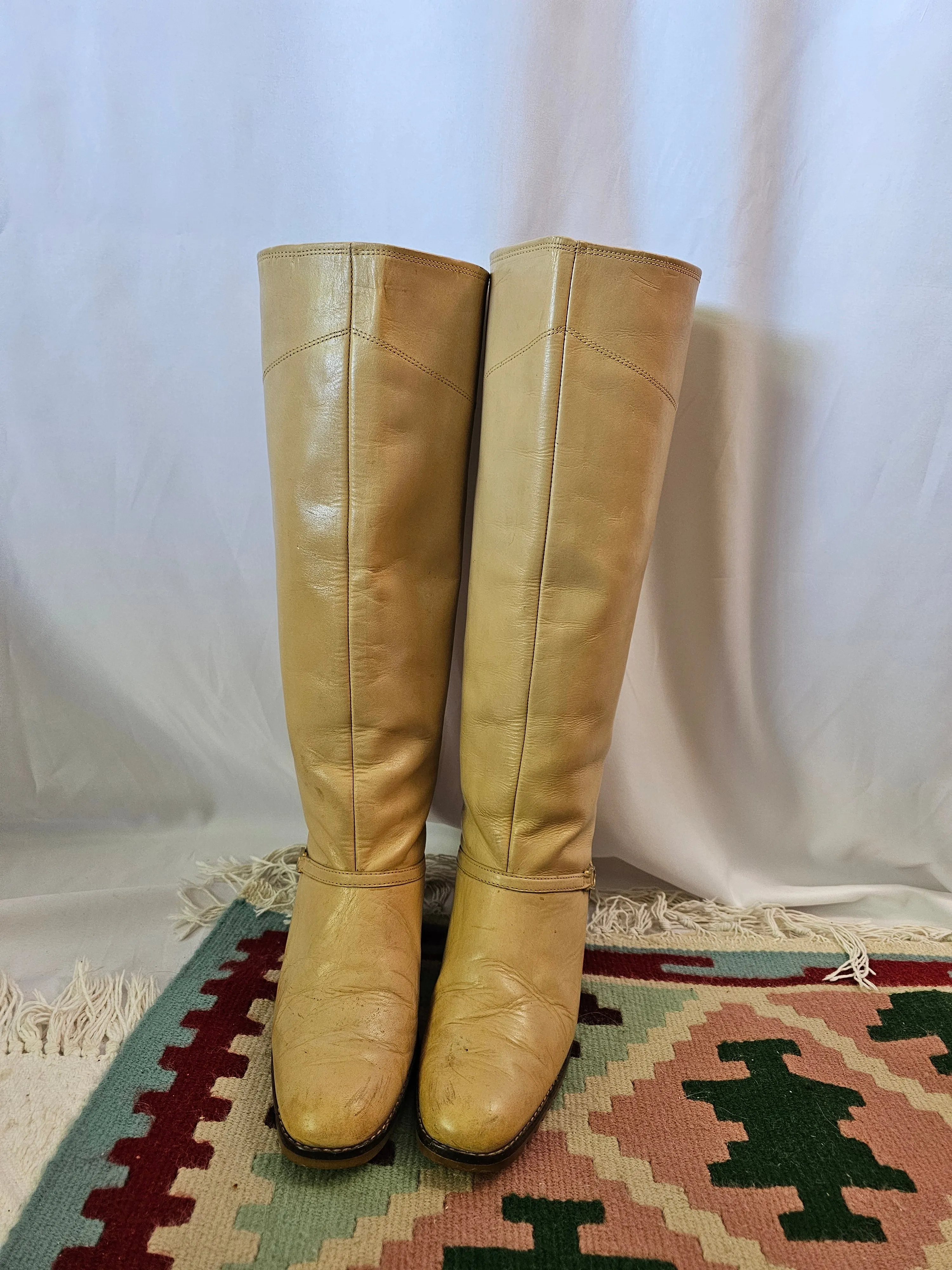 Vintage Paqueta Brazilian 70s tall boots size 8.5