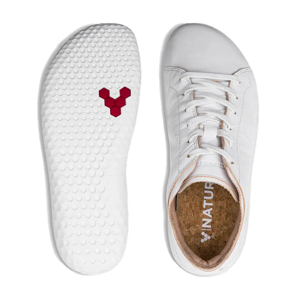 Vivobarefoot Geo Court III Womens Bright White CLEARANCE