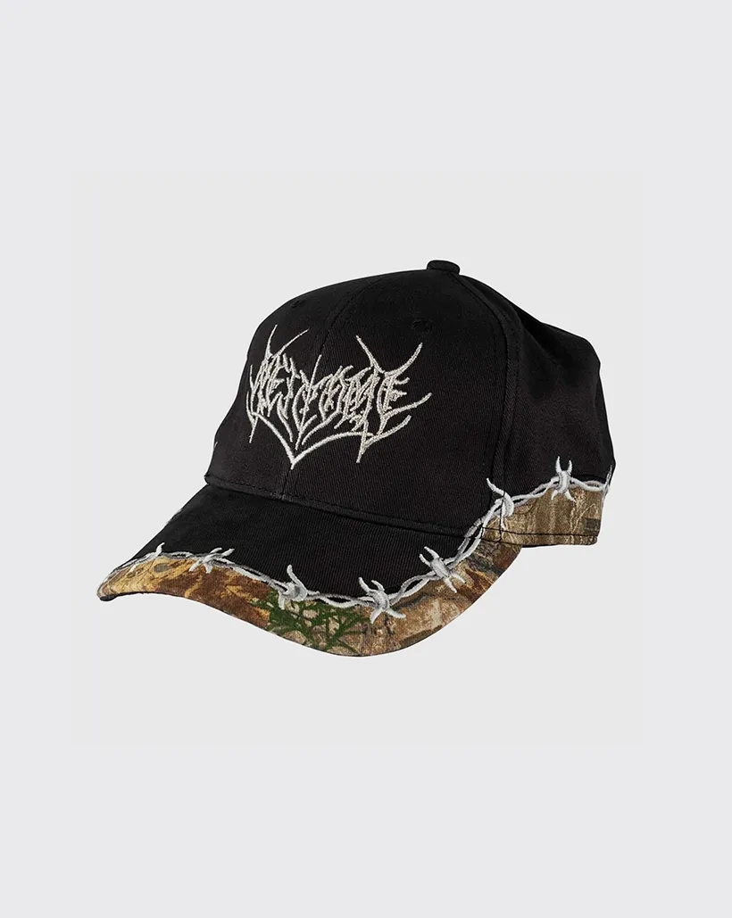 Welcome Splinter Embroidered Hat - Black