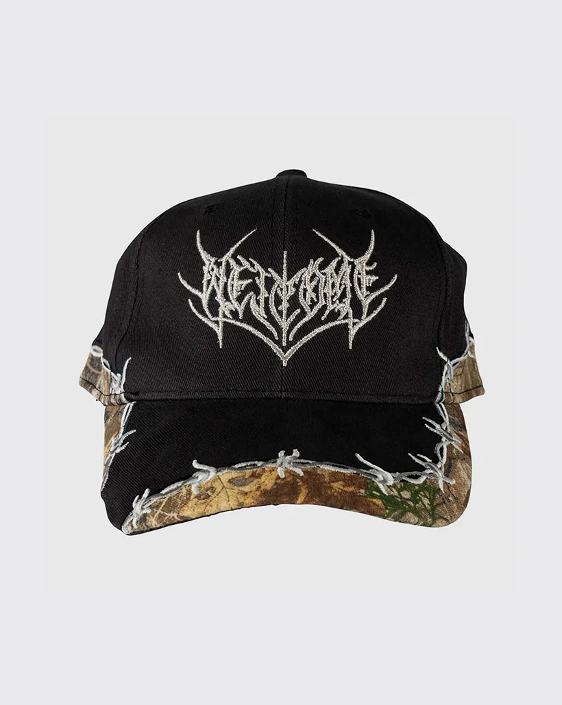 Welcome Splinter Embroidered Hat - Black