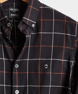 Windowpane Button Down in Black