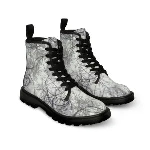 Winter's Heaven Women's Canvas Art Boots