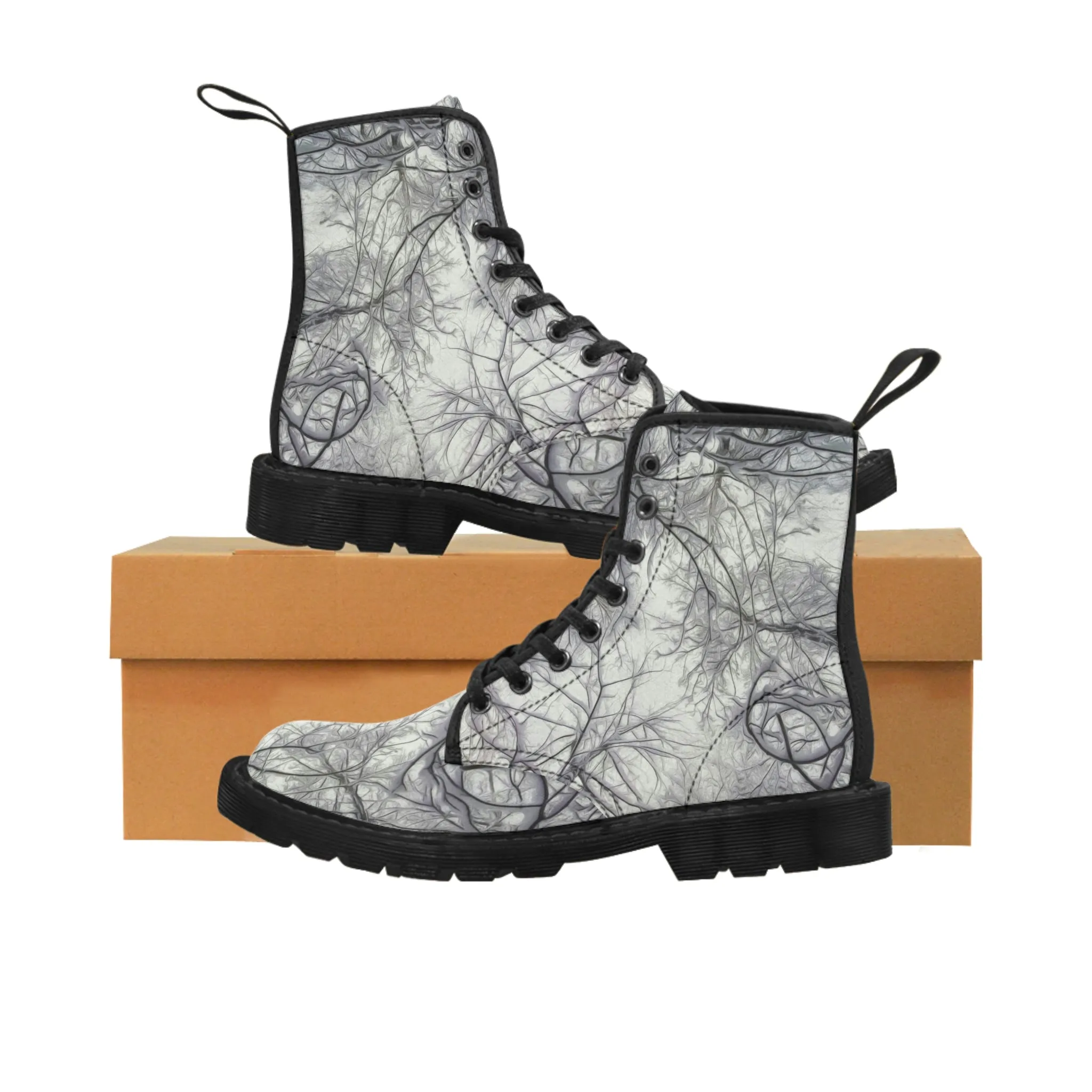 Winter's Heaven Women's Canvas Art Boots