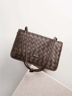 Women Brown Textured Structured Shoulder Bag